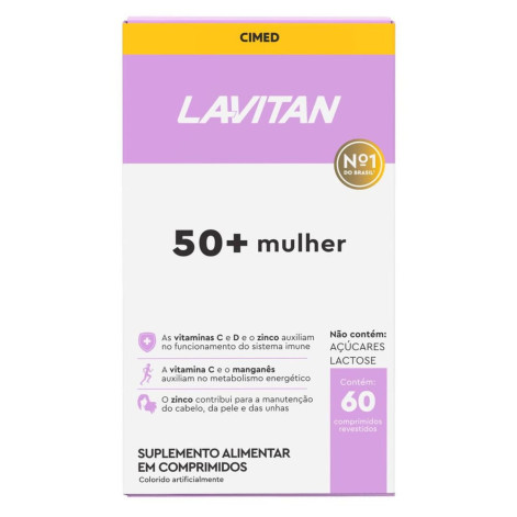 Lavitan 50+ Mulher 60Cp