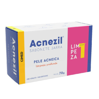 Acnezil Sabonete em Barra Pele Acneica 70G