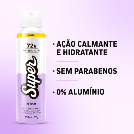 Desodorante Super Fem Aerossol Bloom 150ml