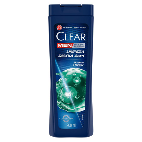 Shampoo Clear 2Em1 Limp Diaria 200ML
