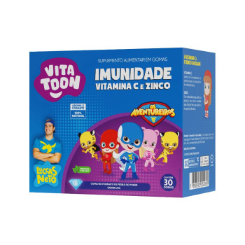Vitatoon Imunidade Vit C Zinco Kids Uva C/30 Gomas
