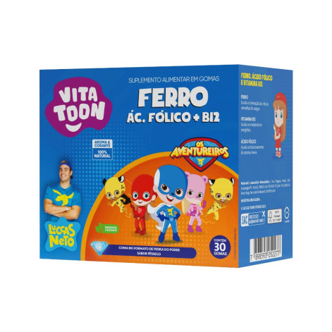 Vitatoon Ferro B12 Kids Pessego C/30 Gomas