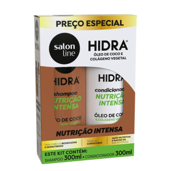 Kit Hidra Salon Line Sh+Condicionador Oleo De Coco 300ML+300ML
