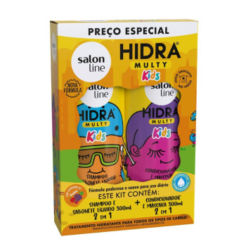 Kit Hidra Salon Line Sh+Condicionador Multy Kids 300ML