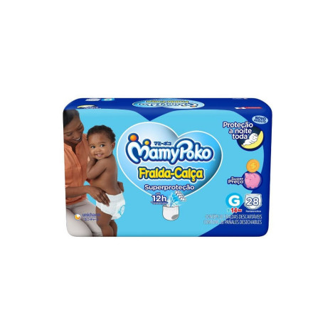 Fralda Mamypoko Calca Superprotecao G C/28