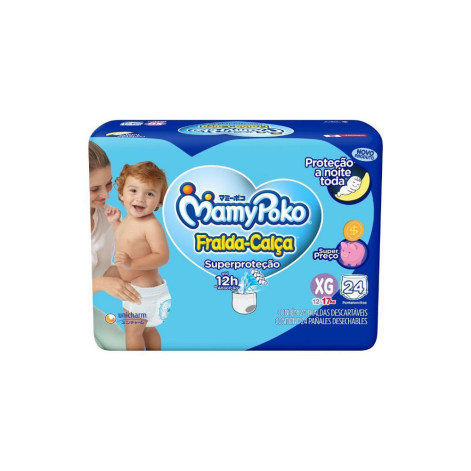 Fralda Mamypoko Calca Superprotecao Xg C 24