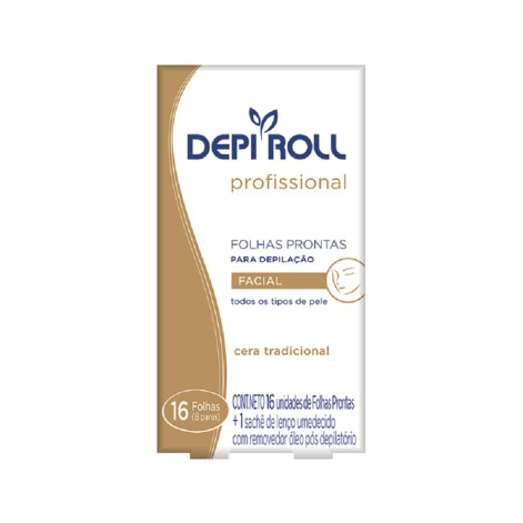 Folha Facial Depi Roll Tradicional 16 Unidades