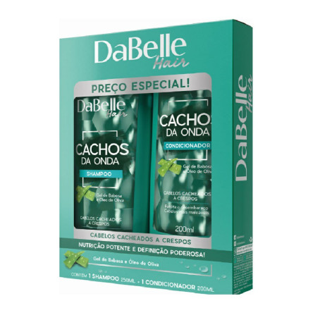 Kit Shampoo + Condicionador Dabelle Cachos Da Onda 250ML+175ML