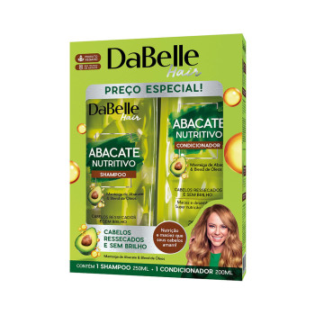 Kit Shampoo + Condicionador Dabelle Abacate 250ML+175ML