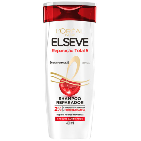 Shampoo Elseve 400ML Reparador Total5