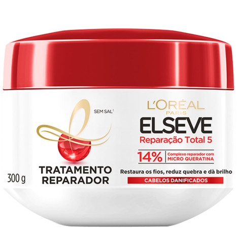 Máscara Capilar Elseve 300G Reparador Total 5