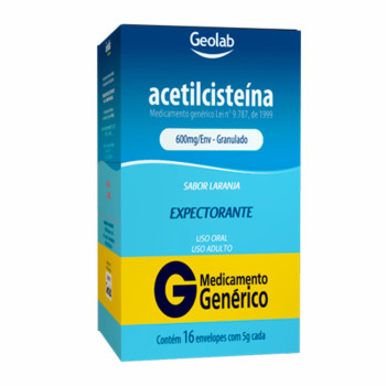 Genérico Acetilcisteina 600Mg C/16 Env (Geolab)