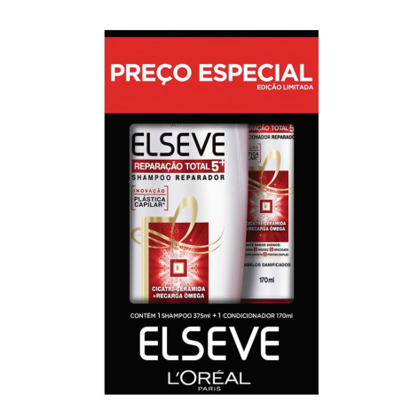 Kit Elseve Sh+Condicionador Reparacao Total 5