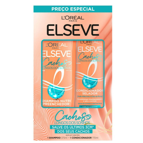 Kit L'Oréal Paris Elseve Cachos Longos dos Sonhos Shampoo 375ml + Condicionador 170ml