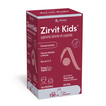 Polivitamínico Zirvit Kids Tutti-Frutti Infantil 150ml + Dosador