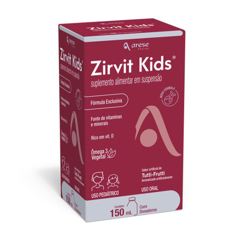 Polivitamínico Zirvit Kids Tutti-Frutti Infantil 150ml + Dosador