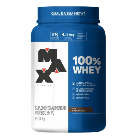 Whey Protein Max Titanium 100% Chocolate 900G