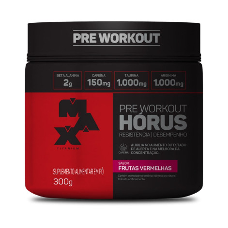 Horus Pre Workout 300G Frutas Vermelhas