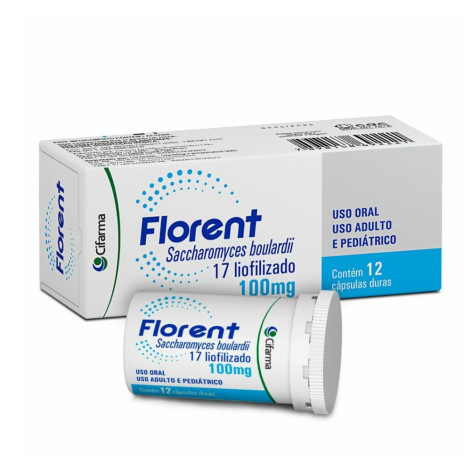 Probiótico Florent 100mg 12 cápsulas