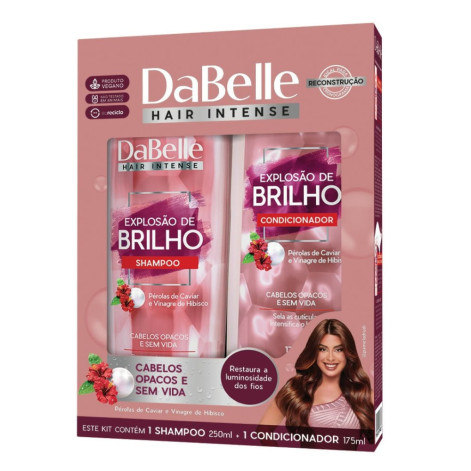 Kit Shampoo + Condicionador Dabelle Explosao De Brilho 250ML+175ML