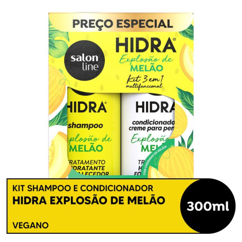 Kit Hidra Salon Line Sh+Condicionador Melao 300ML+300ML