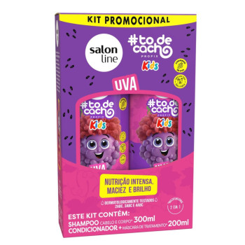 Kit Salon Line Todecacho Kids Uva 300ML