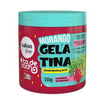 Gelatina Salon Line To De Cacho Kids Morango 550G