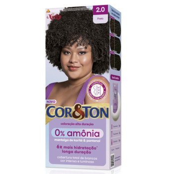 Tinta Cor&Ton 2.0 Preto Sem Amônia