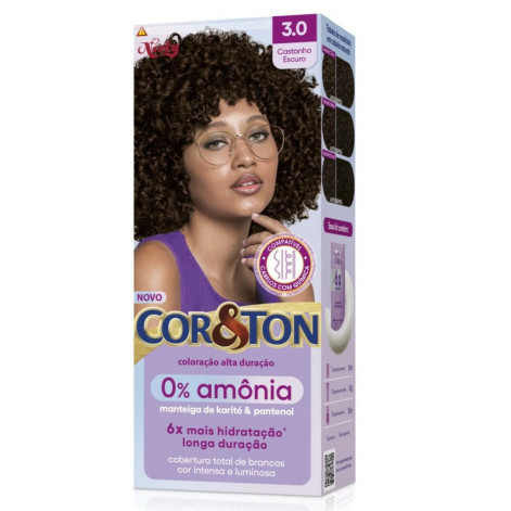 Kit Cor&Ton S/Amon Castanho Escova 3.0