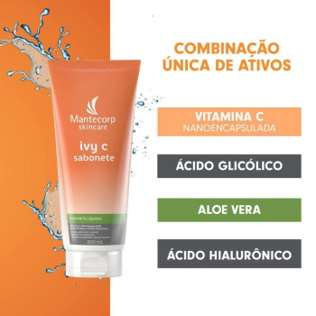  Sabonete Líquido Facial Ivy C com 200ml